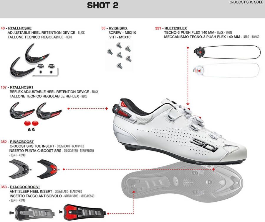 Sidi Shot 2 Racefiets Schoenen Zwart Man