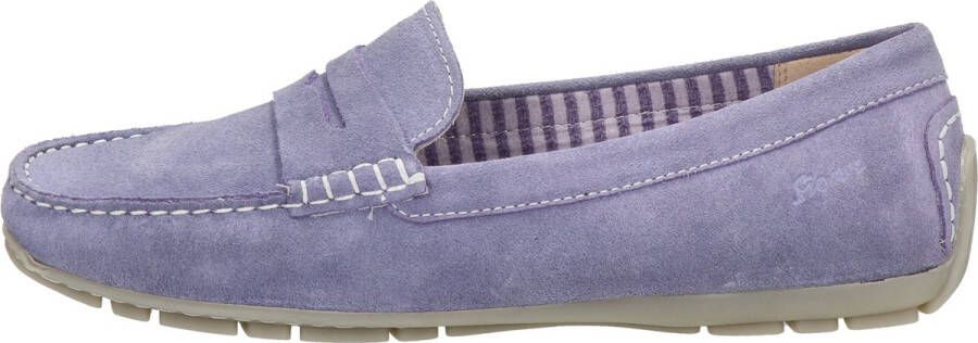 Sioux Carmona Velour dames instapschoen Lila