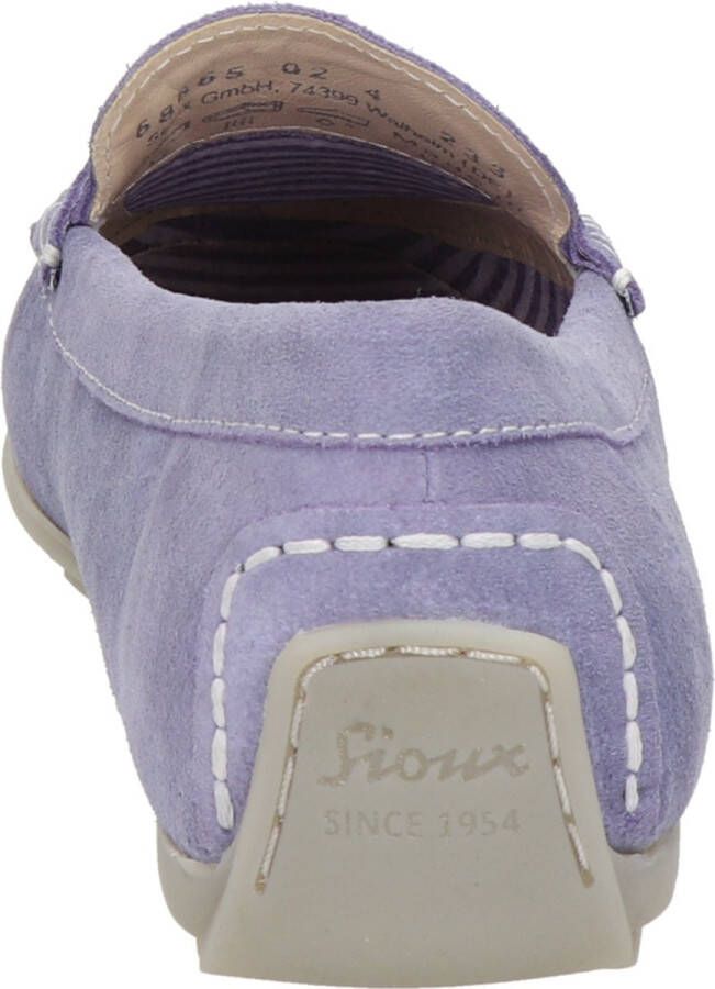 Sioux Carmona Velour dames instapschoen Lila