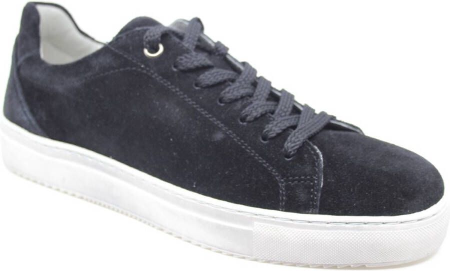 Sioux Tils Black zwart suède sneaker