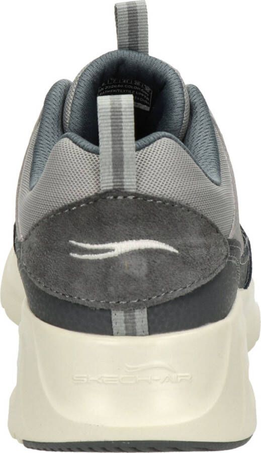 Skechers Grijze Leren Court Sneaker met AirCooled Memory Foam Gray Heren - Foto 5