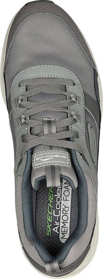 Skechers Grijze Leren Court Sneaker met AirCooled Memory Foam Gray Heren - Foto 12