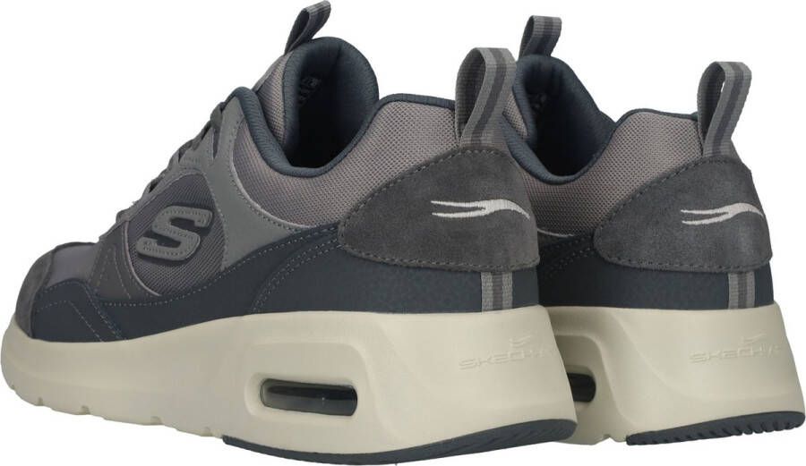 Skechers Grijze Leren Court Sneaker met AirCooled Memory Foam Gray Heren - Foto 7