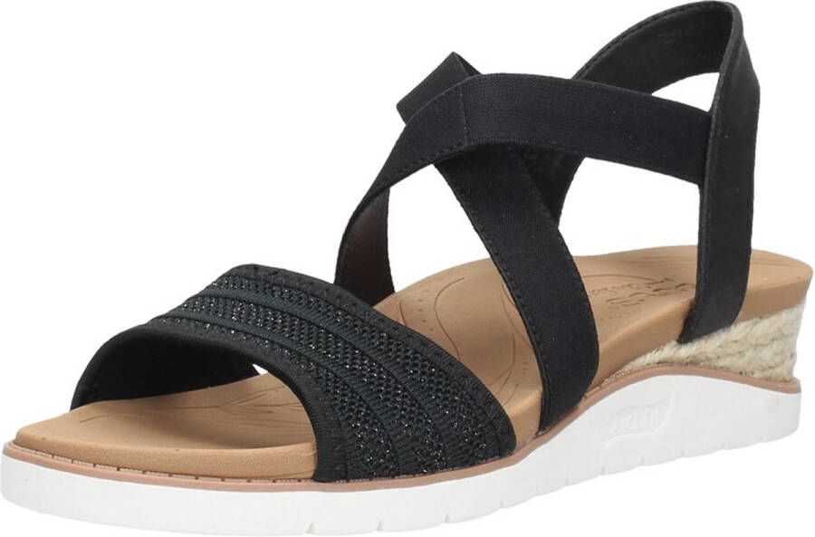 Skechers Arch Fit Beach Kiss-Boho Beyo Dames Sandalen zwart