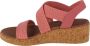 Skechers Arch Fit Beverlee 119260-ROS Vrouwen Roze Sandalen - Thumbnail 4