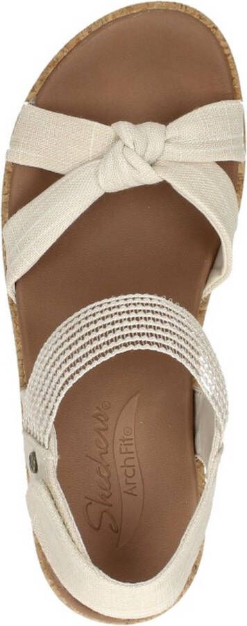 Skechers Arch Fit Beverlee Juliet Sandalen Hak beige