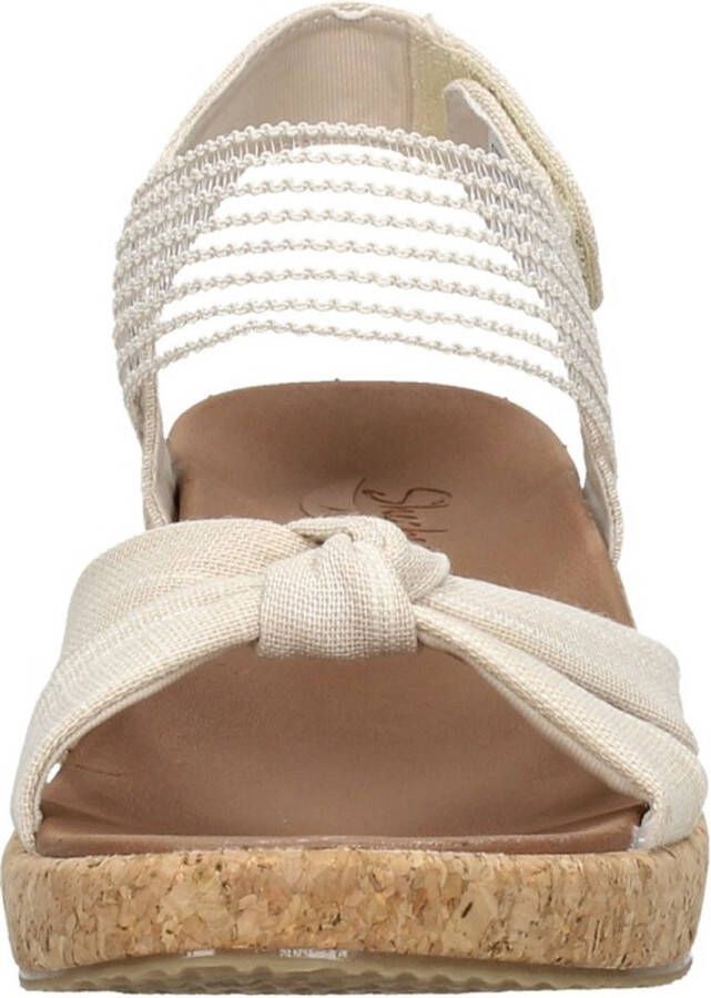 Skechers Arch Fit Beverlee Juliet Sandalen Hak beige