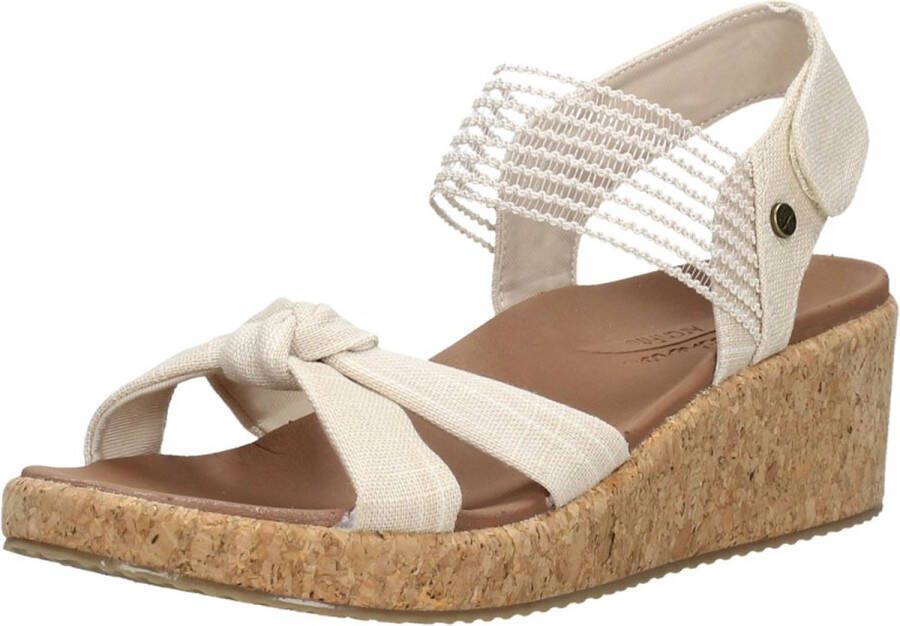 Skechers Arch Fit Beverlee Juliet Sandalen Hak beige