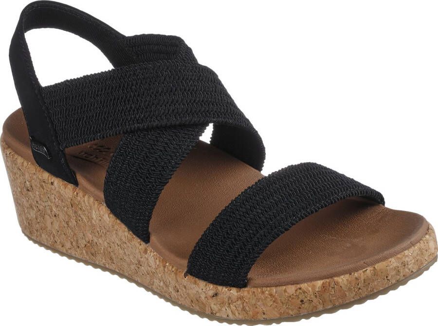 Skechers Arch fit Beverlee Sandalen zwart Textiel Dames