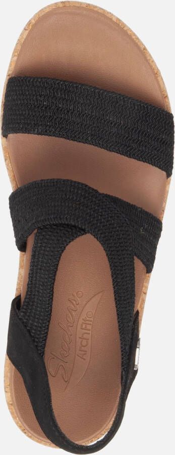 Skechers Arch fit Beverlee Sandalen zwart Textiel Dames