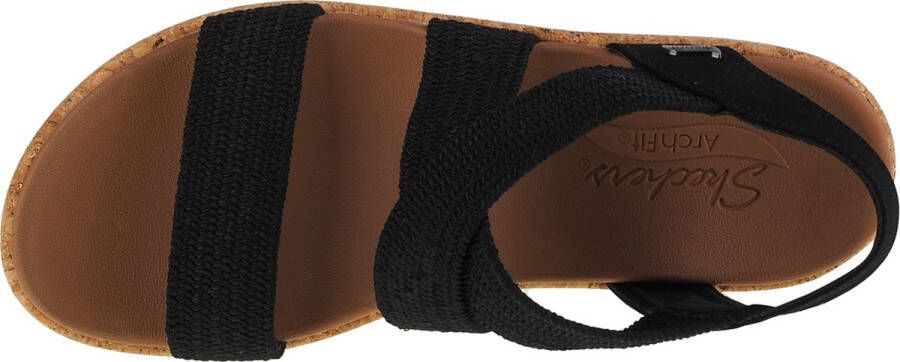 Skechers Arch fit Beverlee Sandalen zwart Textiel Dames