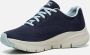 Skechers Arch Fit Big Appeal Dames Sneakers Navy Light Blue - Thumbnail 5