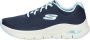 Skechers Arch Fit Big Appeal Dames Sneakers Navy Light Blue - Thumbnail 13