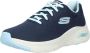 Skechers Arch Fit Big Appeal Dames Sneakers Navy Light Blue - Thumbnail 14