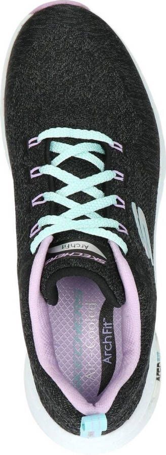 Skechers Arch Fit Comfy Wave sneakers zwart Dames