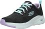 Skechers Arch Fit Comfy Wave sneakers zwart Dames Textiel - Thumbnail 15