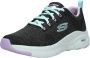 Skechers Arch Fit Comfy Wave 149414-BKLV Vrouwen Grijs Sneakers - Thumbnail 15