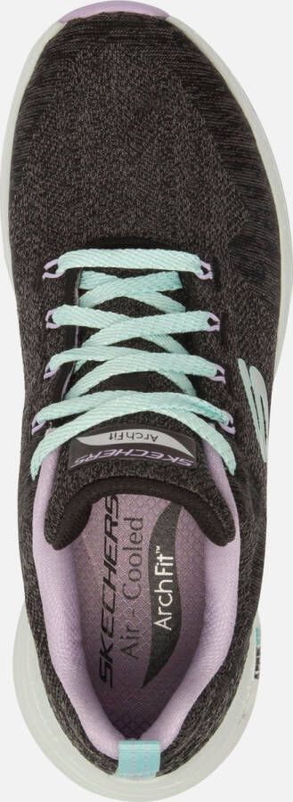 Skechers Arch Fit Comfy Wave sneakers zwart Dames