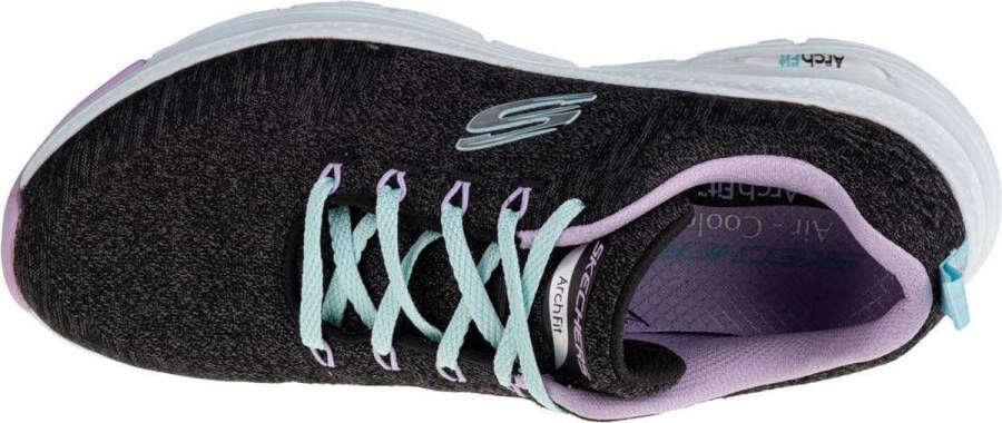 Skechers Arch Fit Comfy Wave sneakers zwart Dames