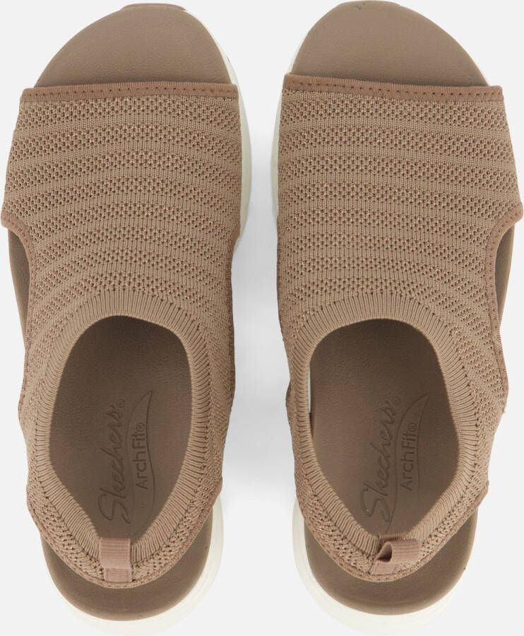 Skechers Arch Fit Darling Days VEGAN Sandaal Sandalen Dames Bruin - Foto 14