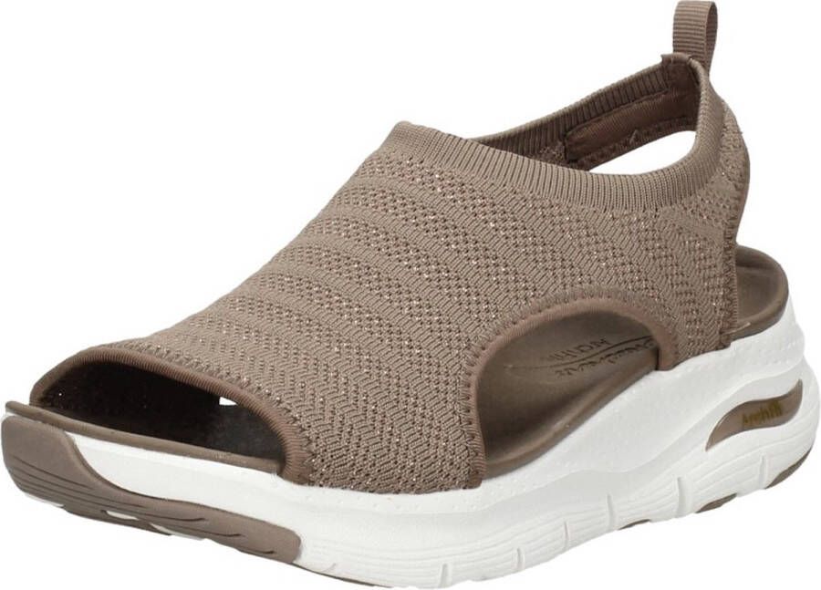 Skechers Stijlvolle Platte Sandalen voor Vrouwen Brown Dames - Foto 8