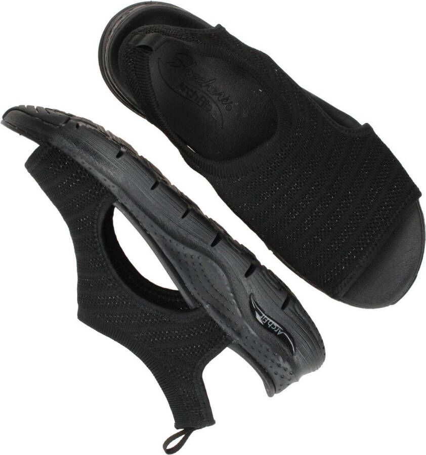 Skechers Arch Fit Platte Sandalen voor Dames Zwart Dames - Foto 10