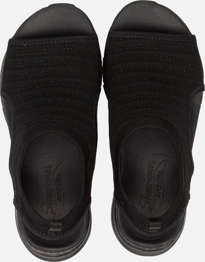 Skechers Arch Fit Platte Sandalen voor Dames Zwart Dames - Foto 11