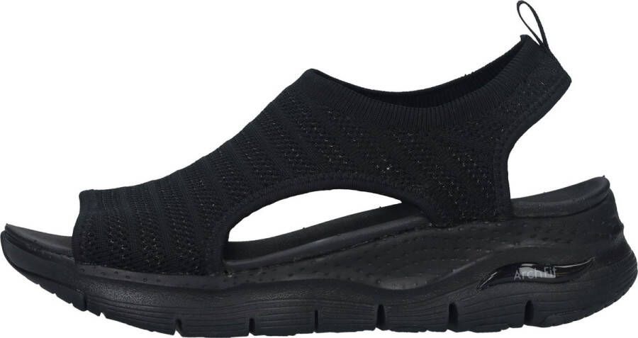 Skechers Arch Fit Platte Sandalen voor Dames Zwart Dames - Foto 15