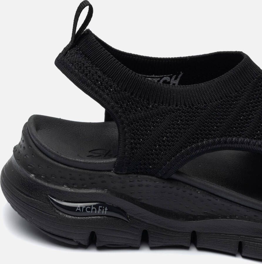 Skechers Arch Fit Platte Sandalen voor Dames Zwart Dames - Foto 4