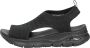 Skechers Arch Fit Platte Sandalen voor Dames Zwart Dames - Thumbnail 4