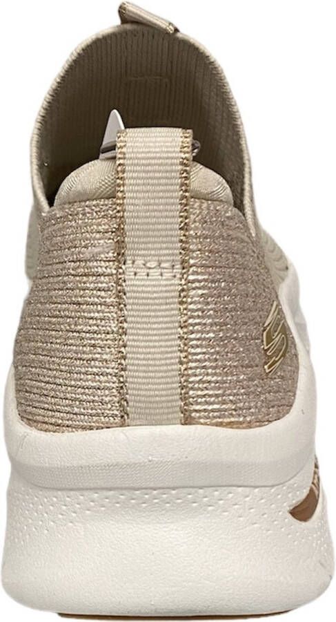 Skechers Arch Fit D'Lux Glimmer Dust Dames Instappers Beige