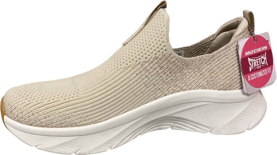 Skechers Arch Fit D'Lux Glimmer Dust Dames Instappers Beige