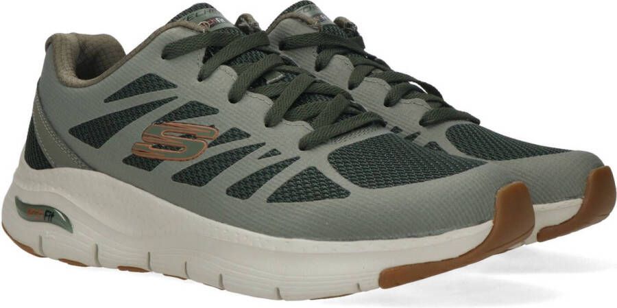 Skechers Arch Fit heren sneaker Kaki