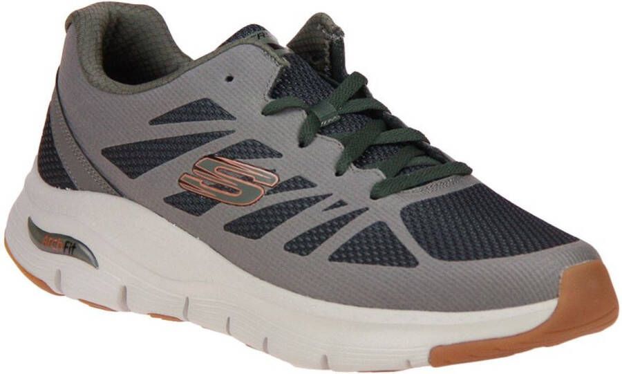 Skechers Arch Fit heren sneaker Kaki