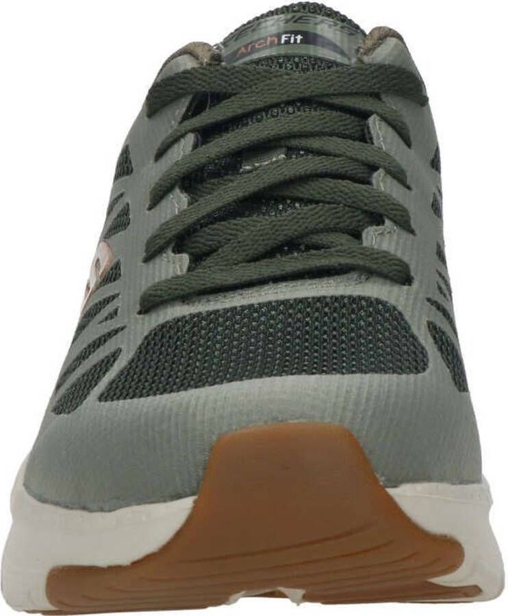 Skechers Arch Fit heren sneaker Kaki