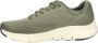 Skechers Groene Textiel Wasbare Sneaker met Arch Fit en AirCooled Memory Foam Groen Heren - Thumbnail 11