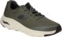 Skechers Groene Textiel Wasbare Sneaker met Arch Fit en AirCooled Memory Foam Groen Heren - Thumbnail 11