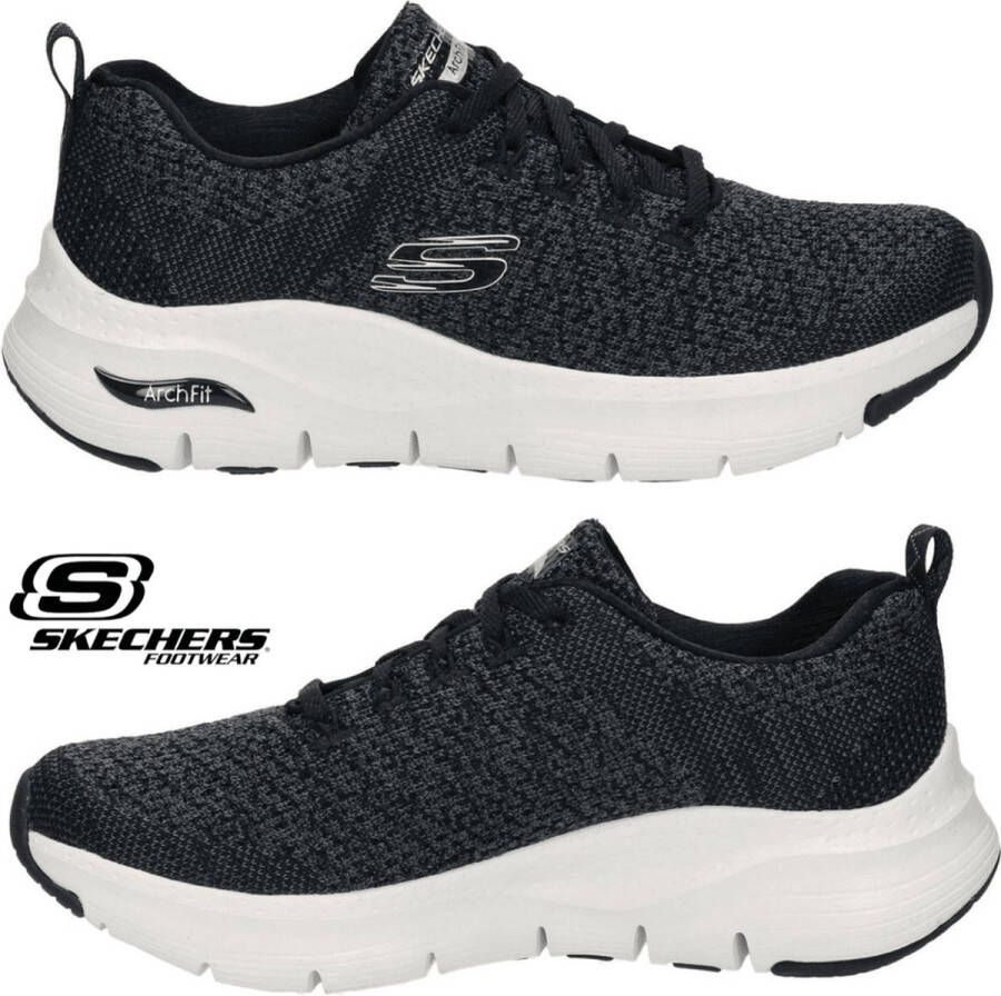 Skechers ARCH FIT INFINITE ADVENTURE Black White Vrouwen