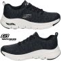Skechers arch fit infinite adventure hardloopschoeenen zwart wit dames - Thumbnail 6
