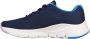 Skechers Arch Fit-Infinity Cool 149722-NVMT Vrouwen Marineblauw Sneakers - Thumbnail 14