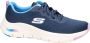 Skechers Arch Fit-Infinity Cool 149722-NVMT Vrouwen Marineblauw Sneakers - Thumbnail 16