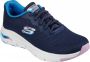 Skechers Arch Fit-Infinity Cool 149722-NVMT Vrouwen Marineblauw Sneakers - Thumbnail 30