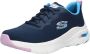 Skechers Arch Fit-Infinity Cool 149722-NVMT Vrouwen Marineblauw Sneakers - Thumbnail 33