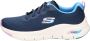 Skechers Arch Fit-Infinity Cool 149722-NVMT Vrouwen Marineblauw Sneakers - Thumbnail 35