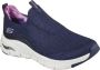 Skechers Arch Fit Keep It Up Dames Sneakers Navy Purple - Thumbnail 9