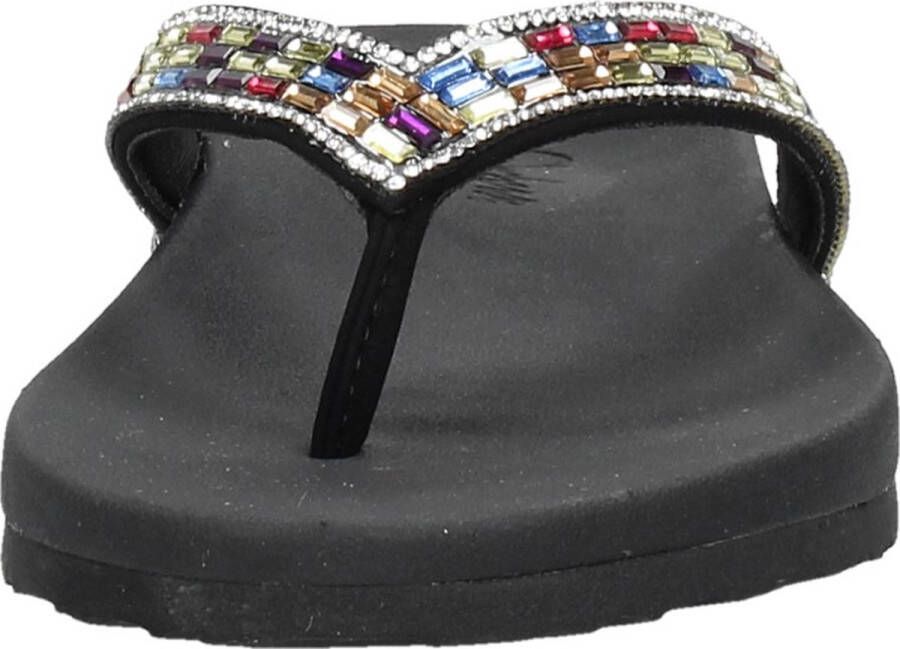 Skechers Arch Fit Meditation -Glam Gal Dames Slippers Zwart;Multicolour