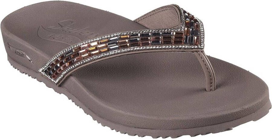 Skechers Arch Fit Meditation Slippers taupe Dames