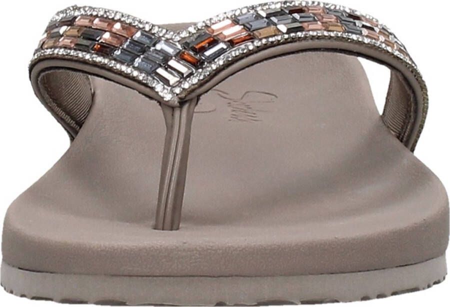 Skechers Arch Fit Meditation Glam Gal VEGAN Slipper Dames Taupe - Foto 3