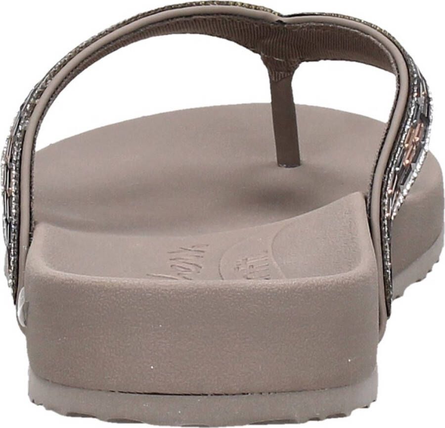 Skechers Arch Fit Meditation Glam Gal VEGAN Slipper Dames Taupe - Foto 2