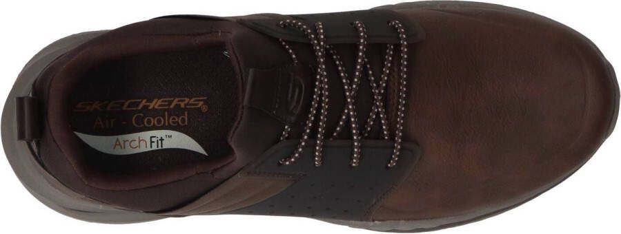 Skechers Arch Fit Orvan Pollick Heren Instappers Bruin